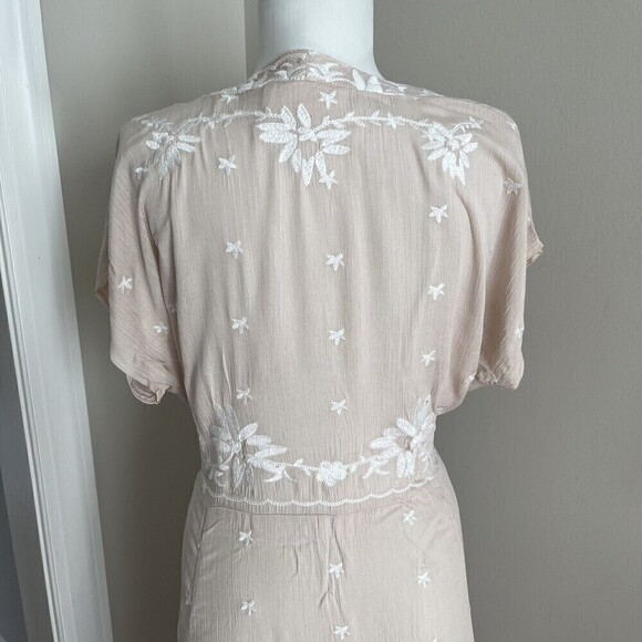 Time For Me Embroidered Boho Duster Kimono Large Floral Long Jacket Festival - Picture 15 of 16